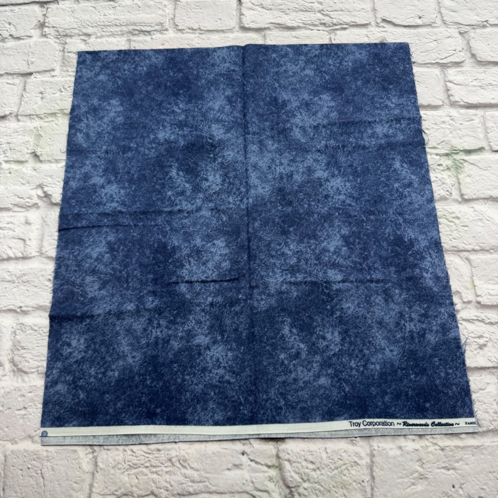 Troy Corporation Riverwoods Collection Blue Tonal Cotton Fabric 18 Inch Cut